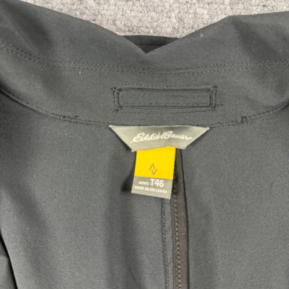 Eddie Bauer Voyager 2.0 Blazer Mens T46 Black Stretch Travel Jacket Sport Coat